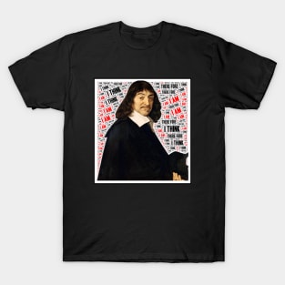 Cool Descartes Quote Design Typography T-Shirt